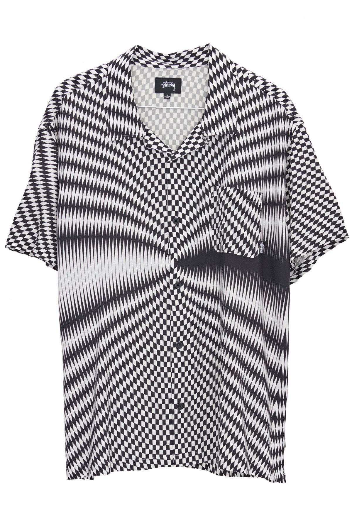 PYSCHEDELIC CHECK SS SHIRT - Black